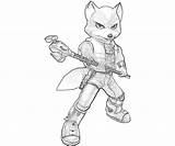 Fox Coloring Pages Mccloud Star Wolf Sketches Template sketch template