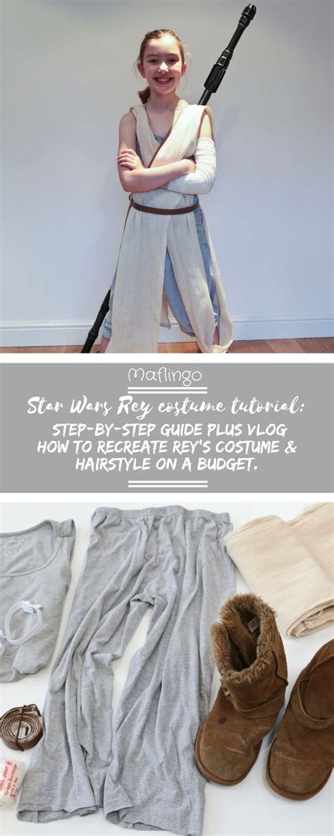 how to make an awesome diy star wars rey costume on a budget star wars halloween costumes