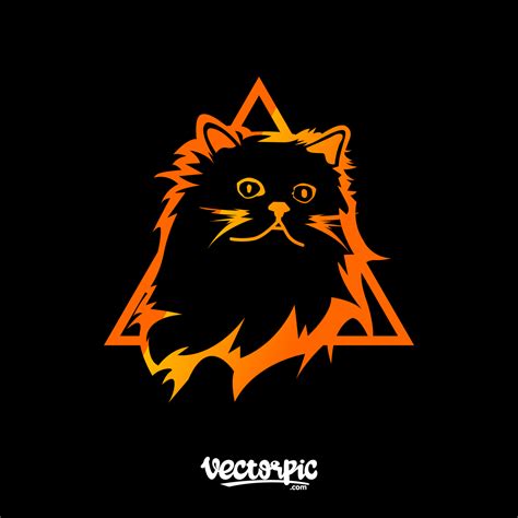 cat logo  vector