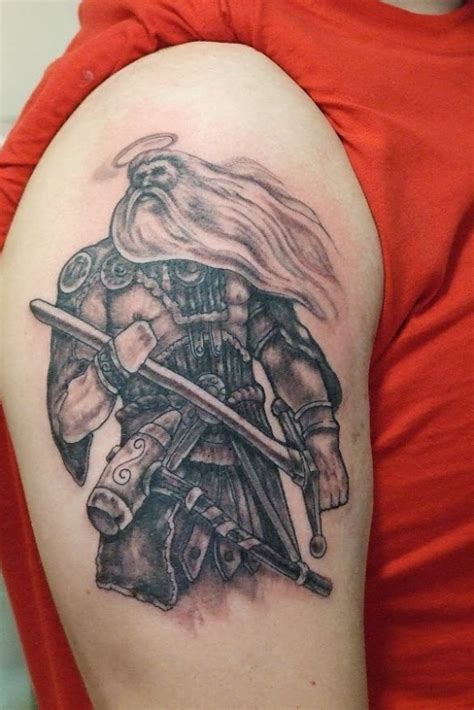 lucky warrior tattoo 8 warrior arm tattoo on