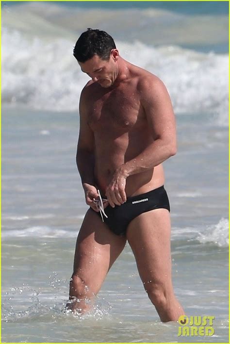 Luke Evans Bares Hot Body In Tiny Speedo On Vacation In