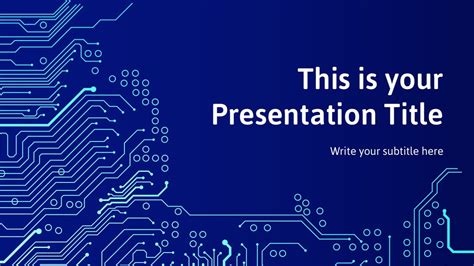 electronics powerpoint template  templates printable