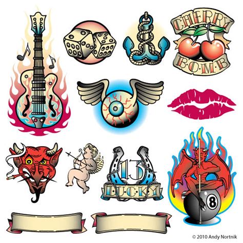 tattoo clip art commercial  personal  etsy