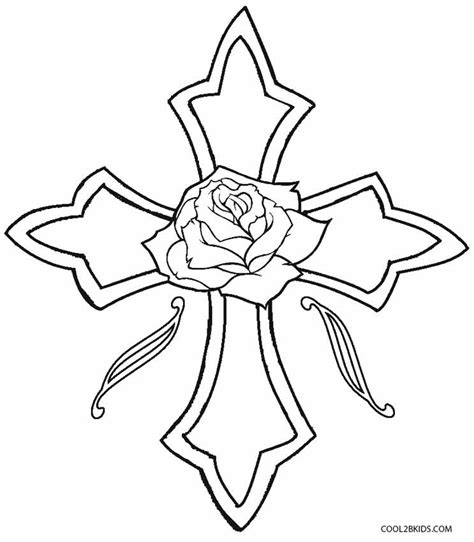 cross  roses coloring pages sugar skull  roses coloring