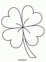 Clover Leaf Four Template Coloring Printable Pages Print Clipart Cut Drawing Library Pdf Printables Crafts Gif Coloringhome Popular sketch template