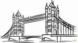 Bridge Londres Londra Colorare Ausmalbilder Puente Torre Drawing Disegni Clipart Kolorowanka Monumentos Supercoloring Ausmalen Kolorowanki Londynie Druku Galeries Wielka Brytania sketch template