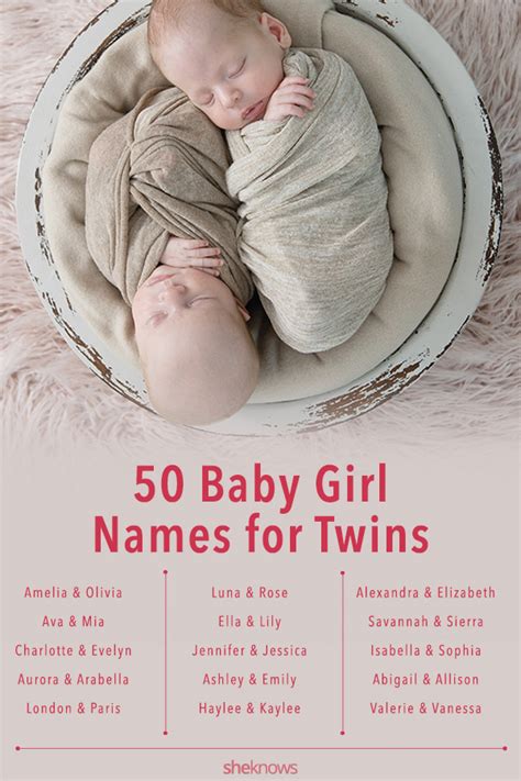 twin girl names youll love  twin baby names   pairings