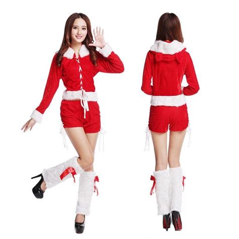 new santa claus dress girls women sexy christmas costume clothing fancy