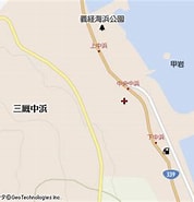 Image result for 青森県東津軽郡外ヶ浜町三厩中浜. Size: 178 x 185. Source: www.mapion.co.jp