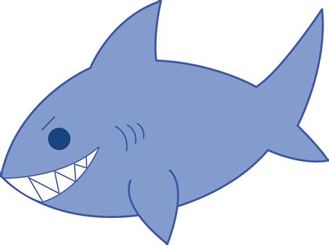 blue shark clipart clipground