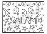 Kids Salam Islamic sketch template