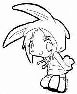 Coloring Anime Chibi Pages Wolf Emo Cute Girl Bunny Girls Colouring Lineart Color Couple Deviantart Animal Printable Sketchite Clip Boy sketch template