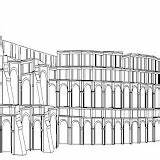 Coloring Colosseum sketch template