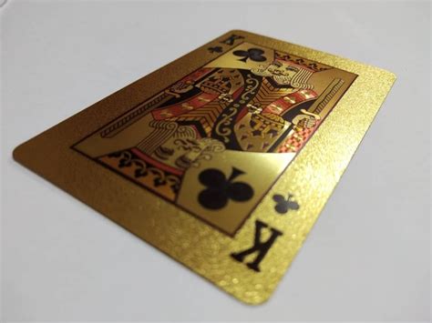 gold plated waterproof playing cards  rs piece gold playing