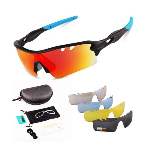 Tonecesol Polarized Sports Sunglasses For Men Women Cycling Sun
