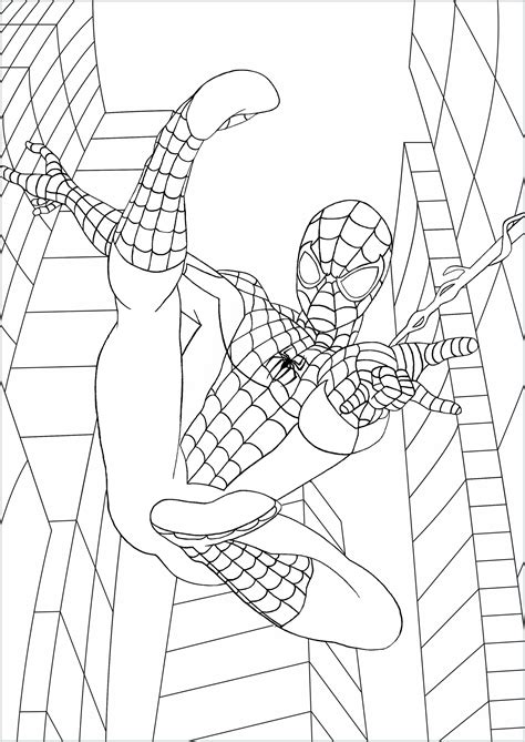 spiderman coloring sheets printable customize  print