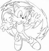 Tails Sonic Coloring Pages Flying Fly Deviantart High Larger Imagixs Pt Credit sketch template