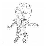Iron Man Pages Chibi Coloring Mk Mini Danerous sketch template