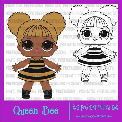 queen bee lol doll svg queen bee lol doll clipart lol dolls queen