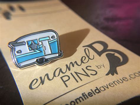 Camper Enamel Pin Retro Canned Ham Camping Adventure Soft Etsy