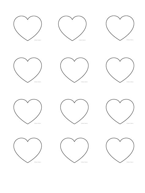 printable heart shaped macaron template  printable templates