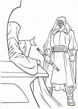 Coloring Pages Palpatine Emperor Darth Maul Order Gives Wars Star Silhouettes Printable sketch template