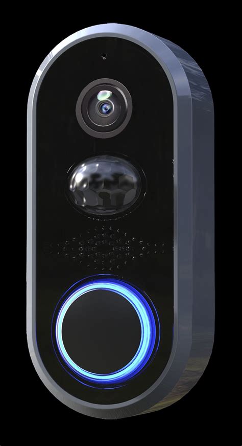 heath zenith sl   black notifi lighted push button video doorbell ebay