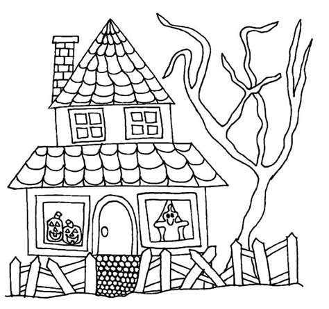 haunted house  full moon night coloring pages haunted house