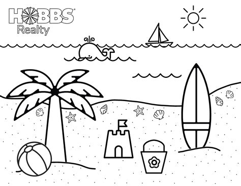 water activities coloring pages