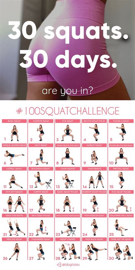 what if we did 100 squats everyday for a month blogilates butt