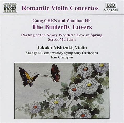 romantic violin concertos the butterfly lovers takako nishizaki vl