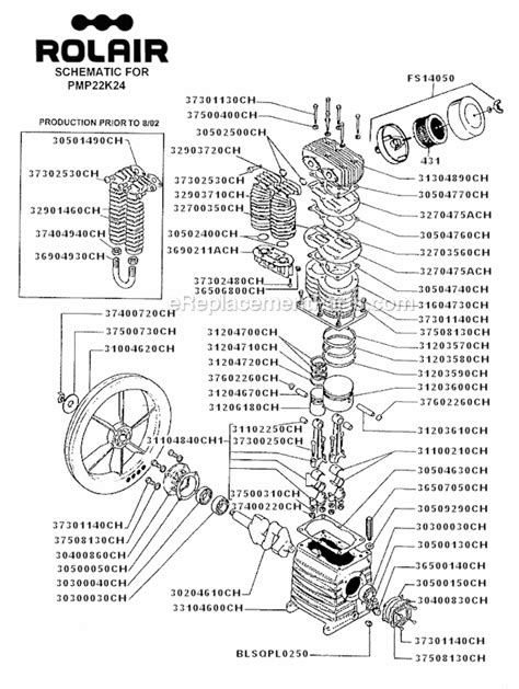 rolair vk parts list  diagram ereplacementpartscom