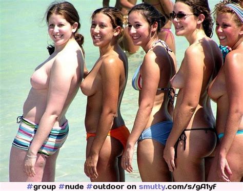 group nude outdoor beach chooseone second from right