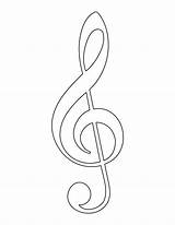 Note Musical Coloring sketch template