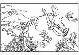 Travel Coloring Pages Diving Biycle Printable Comment First Edupics Large sketch template