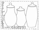 Jar Candy Coloring Printable Printables Bnute Jars Productions sketch template