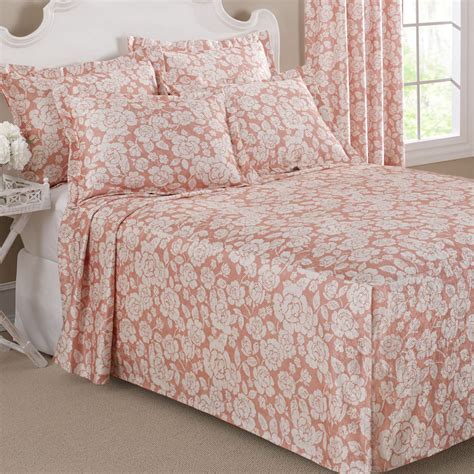 floral grace lightweight fitted bedspread