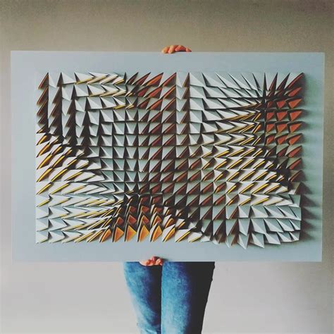 geometric art  tactile tessellation  undulating forms