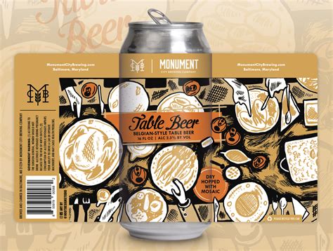 illustrated beer label design  jen borror hoot design studio