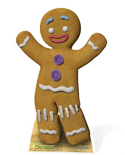 gingy  gingerbread man  shrek lifesize cardboard cutout buy