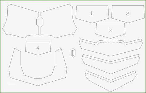 eva foam armor templates printable templates