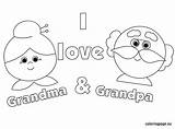 Grandparents Grandma Coloring Grandpa Grandparent Grandfather Coloringpage Abuelos Webstockreview Abuela sketch template