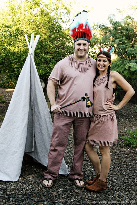 20 crafty days of halloween no sew indian costumes see