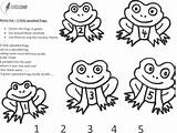 Speckled Frogs Five Sheet sketch template