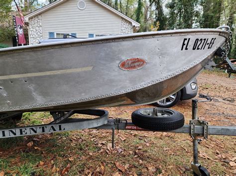 vintage orlando clipper aluminum  hull jon boat   sale   boats  usacom