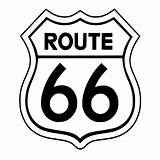 Route 66 Decals Sticker Vinyl Car Pages Yjzt Coloring Styling S8 Silver Clipartmag sketch template