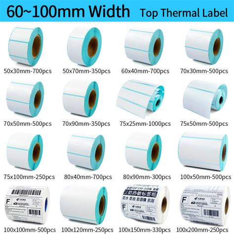 thermal label barcode sticker mm core  roll width mm mm