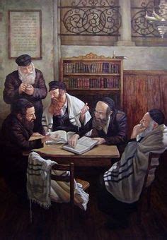 torah scroll painting  beautifully crafted oil painting tells  story   jewish father