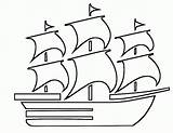 Boat Coloring Drawing Ship Kids Pages Boats Boston Tea Cliparts Party Clipart Fishing Fatel Razack Colouring Sailboat Template Outline Clip sketch template