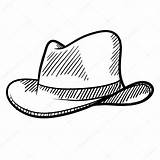 Hat Sketch Fedora Cowboy Illustration Drawing Line Simple Stock Vector Lhfgraphics Getdrawings Depositphotos Clipartmag Preview sketch template